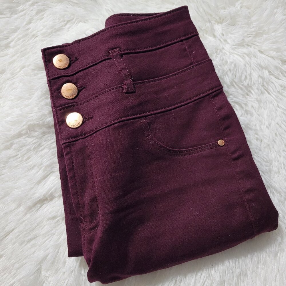 Refuge High Waisted Plum Jeans
